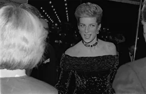 00191 Prints: Princess Diana attending the Royal Film Premiere of The Last Emperor'in 1988