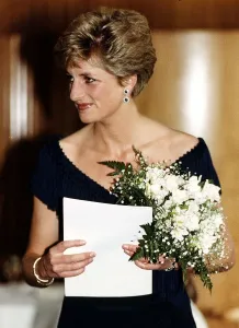 Princess Diana attends a concert at the Royal Festival Hall in London
