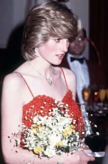 Images Dated 8th December 1982: Princess Diana attends a performance of the 'Konservatoriet Ballet'