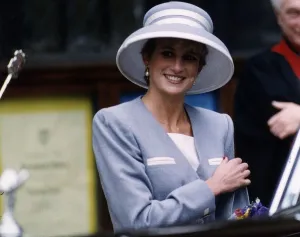Princess Diana attends a service for the 50th Anniversary of the Battle of El Alamein