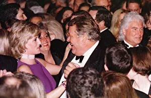 Princess Diana dances with American millionaire tool manufacturer Michael Wilkie at a