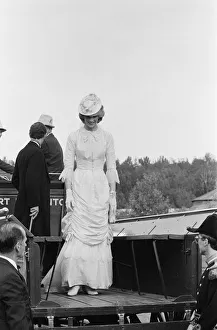 Outfit Prints: Princess Diana dressed up in Edwardian fashion for a Klondike evening at at Edmonton Park