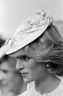 Princess Diana dressed up in Edwardian fashion for a Klondike evening at at Edmonton Park