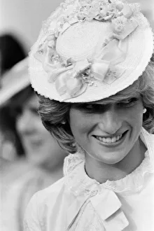 Princess Diana dressed up in Edwardian fashion for a Klondike evening at at Edmonton Park