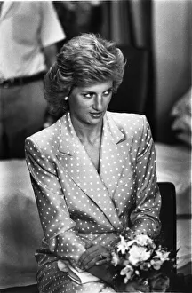 Princess Diana, HRH The Princess of Wales at The Freeman Hospital in Newcastle Upon Tyne
