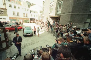 Princess Diana, keeps her first engagement as a divorced woman