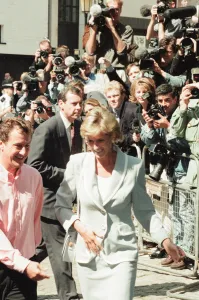 Princess Diana, keeps her first engagement as a divorced woman