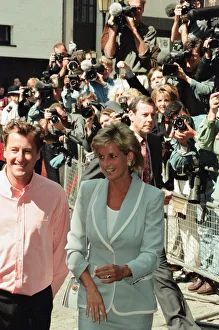 Princess Diana, keeps her first engagement as a divorced woman