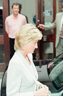 Princess Diana, keeps her first engagement as a divorced woman