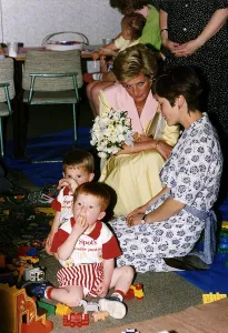 Princess Diana at the Nottingham and Notts Society for the Deaf in Forest Road