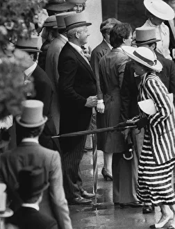 Princess Diana pokes old friend Major Hugh Lindsay former equerry to the queen with an