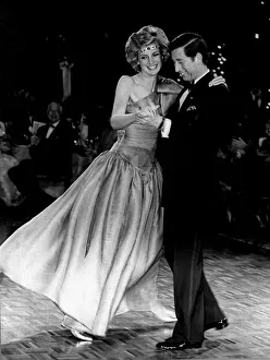 Tuxedo Prints: Princess Diana and Prince Charles dancing together in Melbourne Australia in 1985