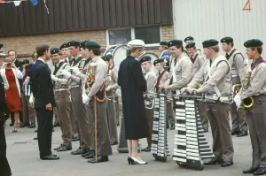 Princess Diana and Prince Charles meet and greet the people of Atherstone, Warwickshire