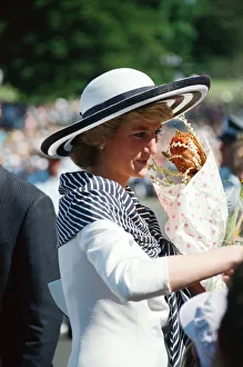 Princess Diana and Prince Charles on their overseas visit to Australia for