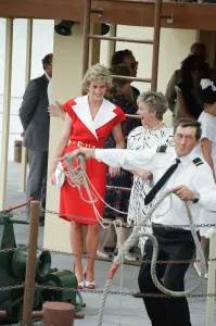 Princess Diana and Prince Charles on their overseas visit to Australia for