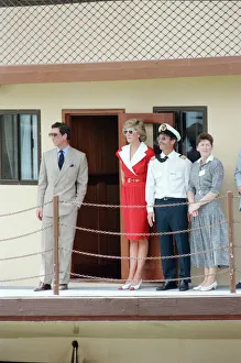Princess Diana and Prince Charles on their overseas visit to Australia for