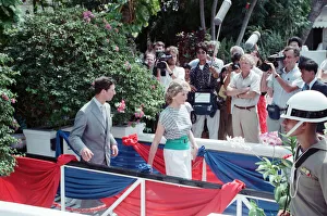 Princess Diana and Prince Charles on their overseas visit to Thailand