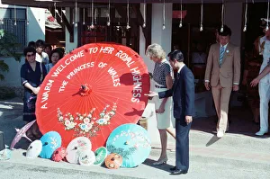 Princess Diana and Prince Charles on their overseas visit to Thailand