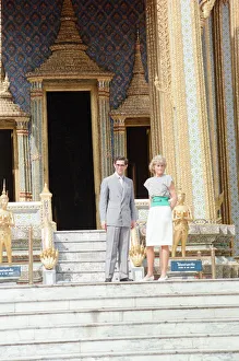Princess Diana and Prince Charles on their overseas visit to Thailand