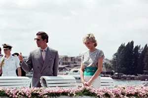 01510 Prints: Princess Diana and Prince Charles on their overseas visit to Thailand