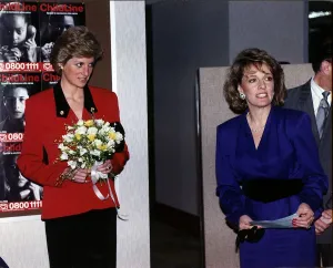Princess Diana, the Princess Of Wales arrives to open the Childline Headquarters in