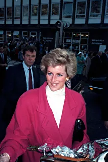 PRINCESS DIANA, THE PRINCESS OF WALES IN SHEFFIELD - 1989 COPYRIGHT EXPRESS