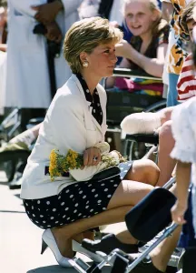Caring Prints: Princess Diana at the Royal National Orthopaedic Hospital in Stanmore, North London