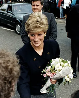 Princess Diana Royalty visits Holy Trinity St Philips Church in Dalston, London