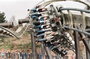 Resort Prints: Princess Diana and her sons Prince Harry and Prince William at Alton Towers