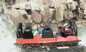 Princess Diana and her sons Prince Harry and Prince William at Alton Towers