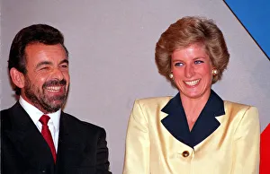 Princess Diana with Tony Jacklin at the Panasonic London Sports Personality of the Year