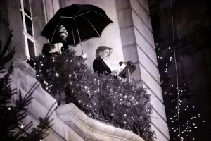Princess Diana turns on the Christmas lights on Regent Street, November 1981
