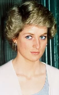 Images Dated 10th June 1988: Princess Diana at the Vanderbilt Racquet Club in London prior to a doubles match with