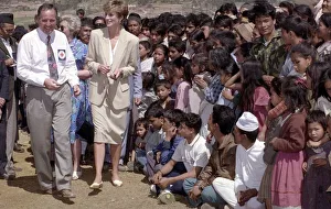 Princess Diana visit to Nepal, her first official solo visit abroad since the separation