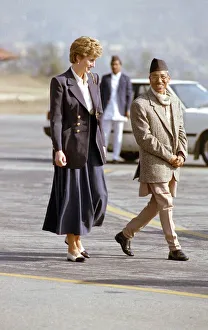Princess Diana visit to Nepal, her first official solo visit abroad since the separation