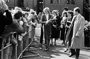 Princess Diana visiting the Boyd Court Guinness Trust Housing Estate, Bracknell
