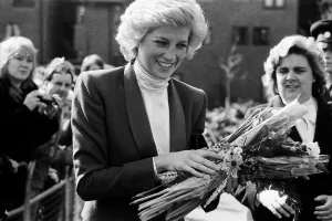 Princess Diana visiting the Boyd Court Guinness Trust Housing Estate, Bracknell