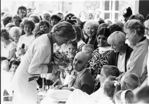 Health Prints: Princess Diana visits Alder Hay Hospital in Liverpool on 11th September 1990