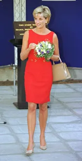 Princess Diana visits Northwick Park Hospital in Harrow, North London