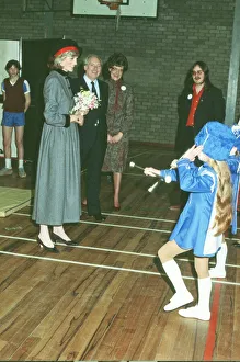 Princess Diana visits the people of Maryhill in Glasgow in March 1983
