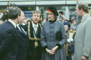 Princess Diana visits the people of Maryhill in Glasgow in March 1983