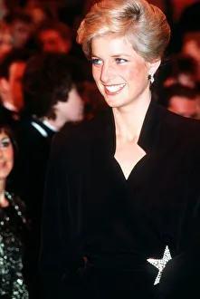 Princess Diana of Wales attends the Laurence Olivier Awards held at the Dominion Theatre