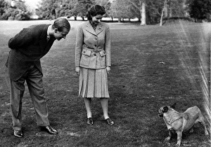 Princess Elizabeth and Lt Philip Mountbatten on their honeymoon in Romsey Hants