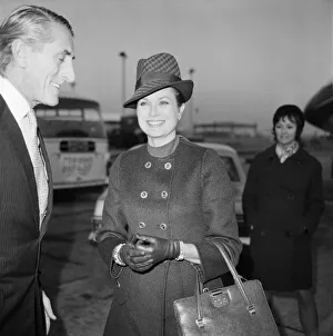 Princess Grace arrives at Heathrow Airport today from Monaco