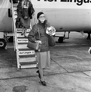 Carrying Prints: Princess Grace of Monaco arrives at Heathrow Airport after her recent visit to Ireland