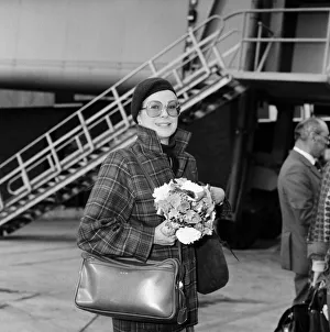 Princess Grace of Monaco arrives at Heathrow Airport after her recent visit to Ireland