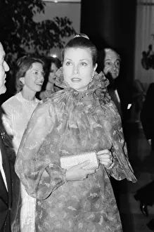 Dinner Prints: Princess Grace of Monaco attends a dinner at the Sporting Casino, Monte Carlo