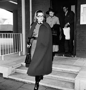 Princess Grace of Monaco leaves Heathrow Airport after a two-day stay in the country