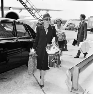 Princess Grace of Monaco leaving Heathrow Airport for Nice. 14th July 1981