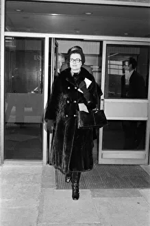 Princess Grace of Monaco leaving Heathrow Airport for Nice after a short visit to London